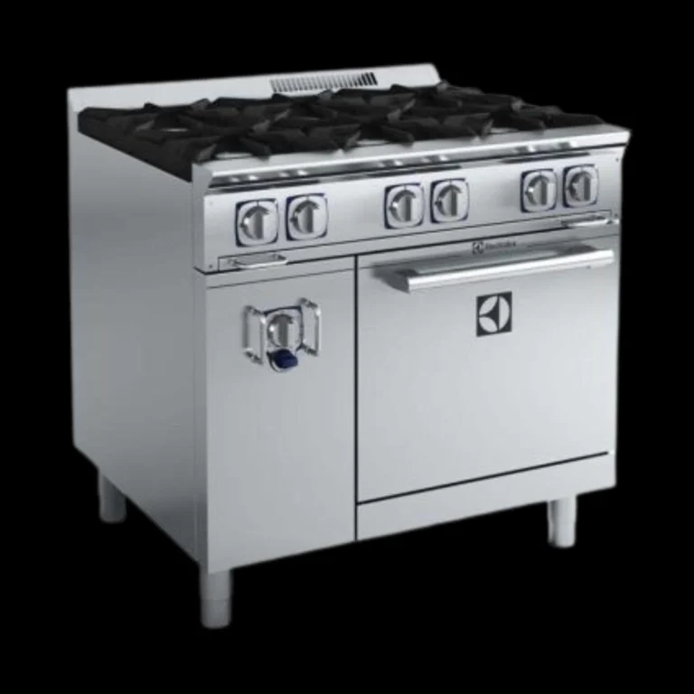 Electrolux Professional EM Series ACFG36TW 6 Open Gas Burner Range with Static Oven 36″